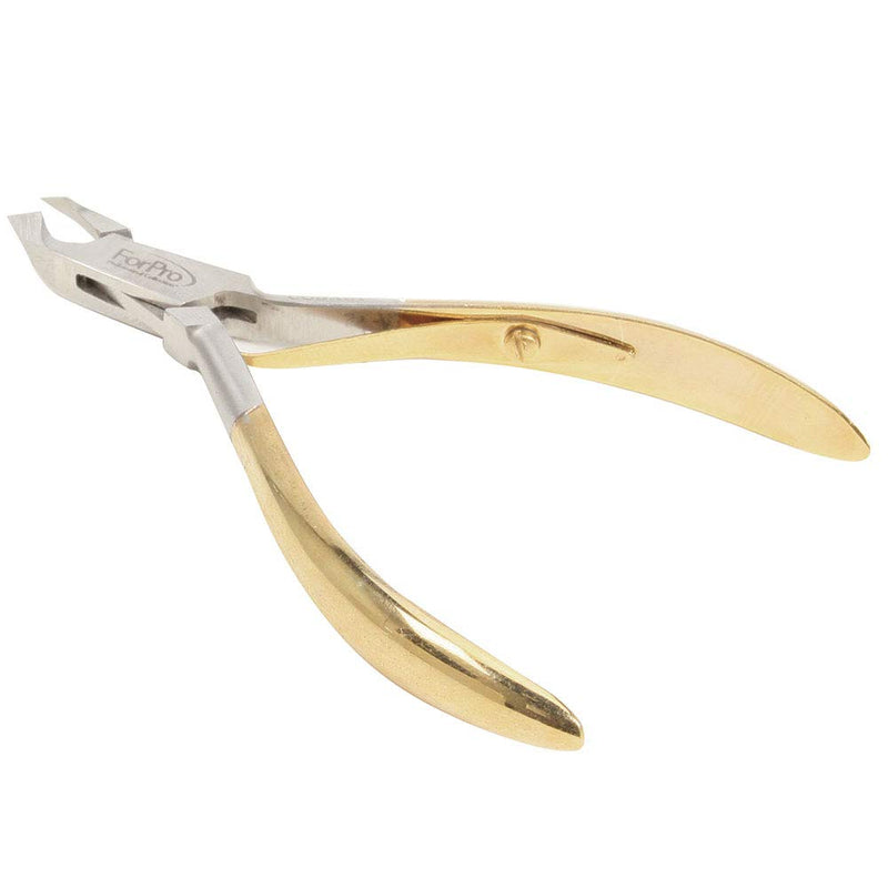 For Pro Cuticle Nipper Gold Hard Steel 1/2 Jaw - BeesActive Australia