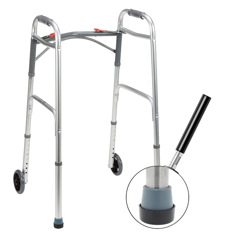 Lifeswonderful - Plastic Carpet Glides/Skis for Walkers & Zimmer Frames, for Ferrule with 40mm Base (2) - BeesActive Australia