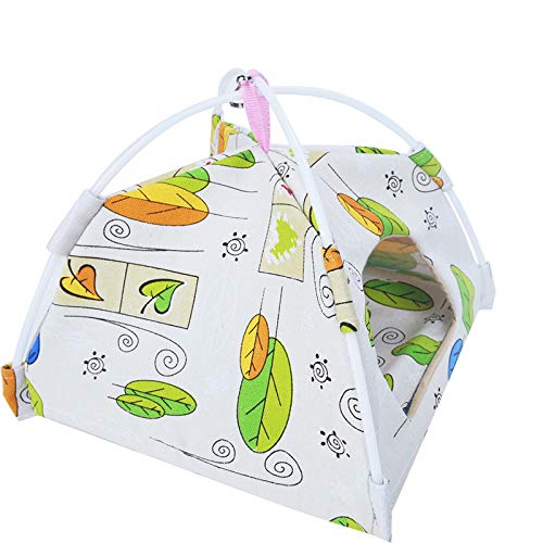 Bird Hammock Tent Nest Parrot Hanging Hut Conure House Parakeet Sleeping Bed Cute Small Animal Squirrel Ferret Habibat White - BeesActive Australia
