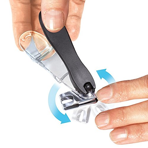 EZ Grip 360 Degree Rotary Stainless Steel Sharp Blade Fingernail Toenail Clipper, Trimmer And Cutter - BeesActive Australia