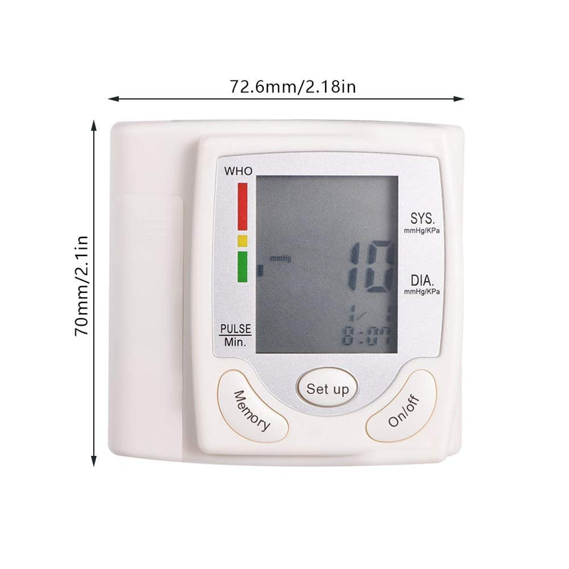 Blood Pressure Monitor - Smart Digital LCD Wrist Cuff Blood Pressure Measuring Tool Measurement Home - BeesActive Australia