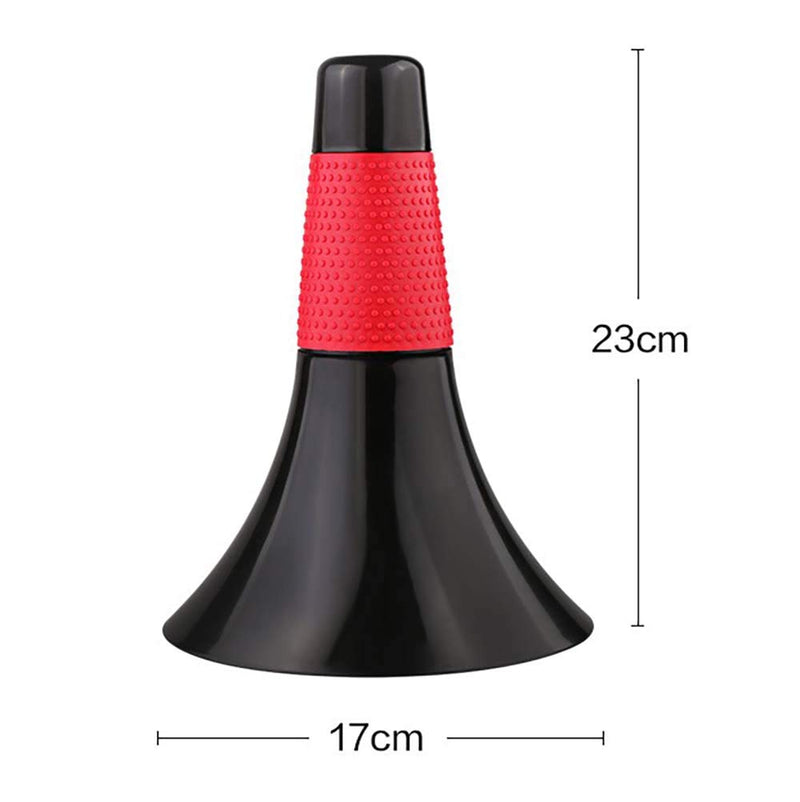 [AUSTRALIA] - Pack of 3pcs Marker Cones Barrier Sports Fitness Football Basketball Speed Agility Grab Training Red 