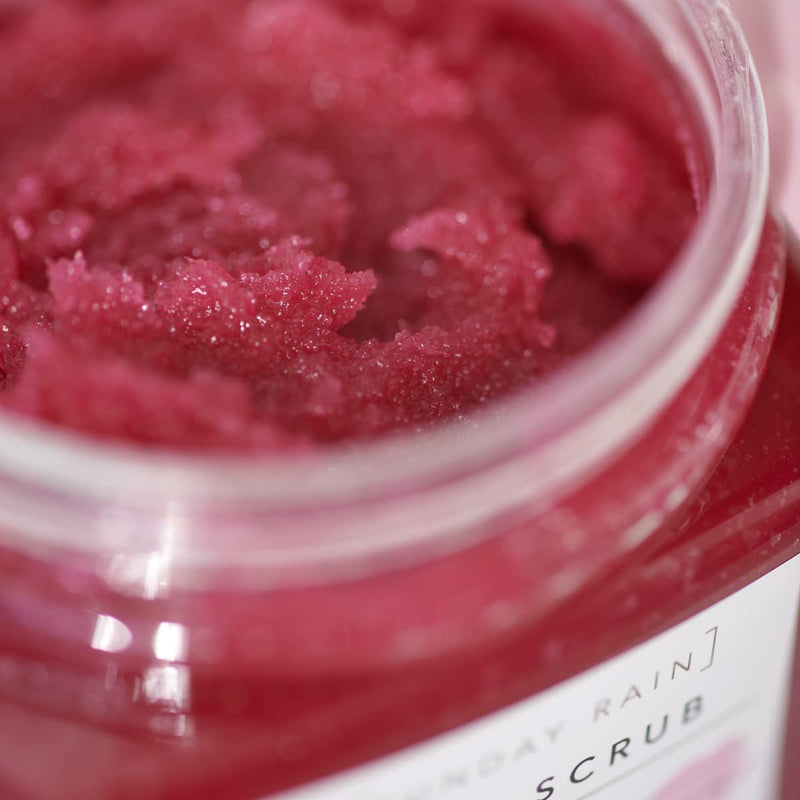 Sunday Rain Rose Polishing Body Scrub for Dry Skin, Infused with Soothing Rose Oil, Fresh Rose Petals Scent, Vegan and Cruelty-Free, 265g - BeesActive Australia
