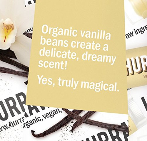 Hurraw! Vanilla Bean Lip Balm, 3 Pack: Organic, Certified Vegan, Cruelty and Gluten Free. Non-GMO, 100% Natural Ingredients. Bee, Shea, Soy and Palm Free. Made in USA - BeesActive Australia