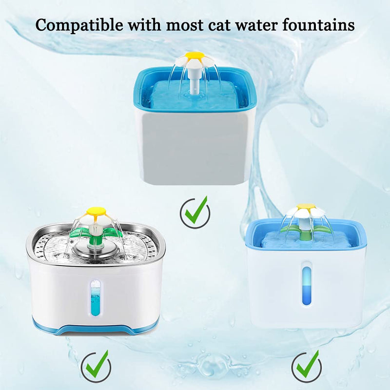 Cat Water Fountain Filters, Cirfifth Cat Fountain Filter Replacement, for Square Cat Water Fountain Inside 12 Pack - BeesActive Australia