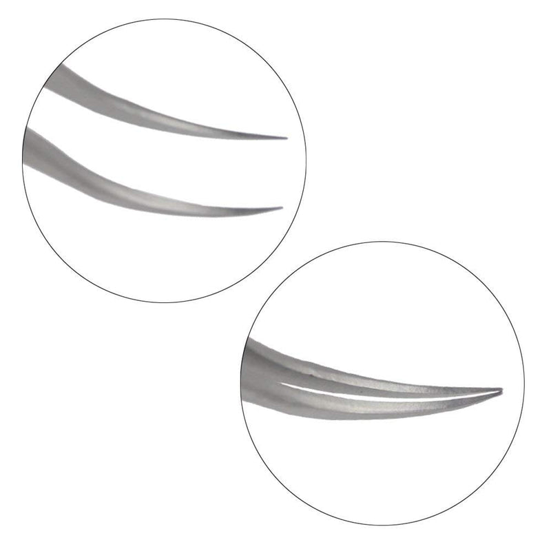 Individual Eyelash Tweezers - FEITA Professional Stainless Steel Curved Tweezer Precision for 3D Volume Eyelash Extension (1 Pc) - BeesActive Australia
