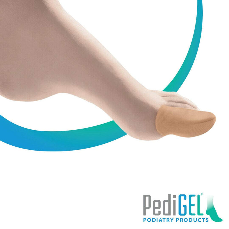 PediGel® - Medically Approved Polymer Gel Lined Digital Cap, Toe Protection and Relief from Corns - 4 Units - Large L (Pack of 4) - BeesActive Australia