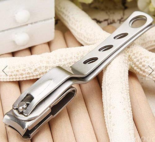 SpinSnips Stainless Steel Clippers for Thick Nails,Finger Nail Clippers for Ingrown Toenail Clippers for Men,Tough Nails, Seniors, Adults Deluxe Sturdy Stainless Steel Big(Silver) - BeesActive Australia