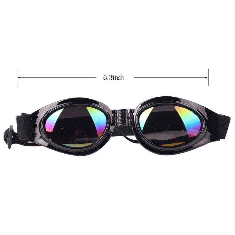 NACOCO Pet Glasses Dog Sunglasses Dog Glasses Golden Retriever Samoyed Sunglasses Goggles Big Dog Sunglasses (Black) Black - BeesActive Australia