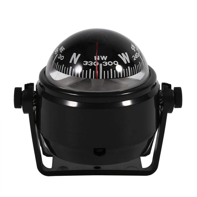 fo sa Multi-Purpose Digital Compass, Voyager Bracket Mount Compass Sea Marine Bracket Mount Compass Voyager Outside Fits Car Boat Caravan Truck Watercraft(Black) - BeesActive Australia