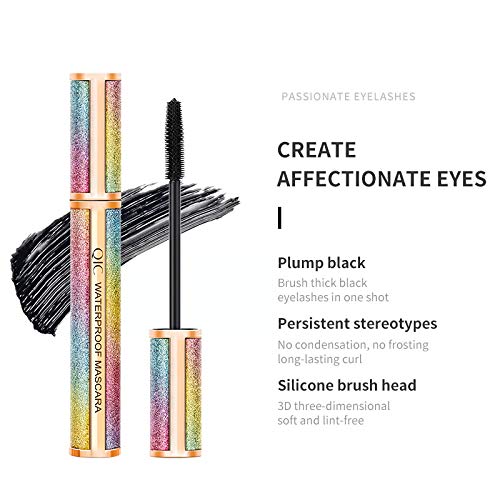 4D Silk Fiber Lash Mascara,Natural Waterproof Smudge-proof Mascara,Natural Thickening Lengthening Mascara Full, Long, Thick No Clumping, No Smudging Lasting All Day（1PCS） - BeesActive Australia