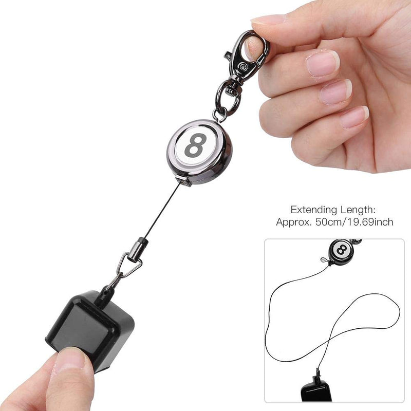 [AUSTRALIA] - Alomejor Billiard Pool Snooker Table Ball Keychains Important Popular Mini Keyrings Cue Chalk Holder Drawing Keys Chain 