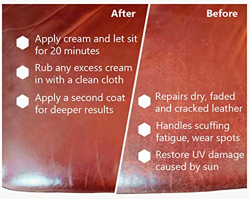 Skidmore's Original Leather Cream | All Natural Non Toxic Formula | Leather Conditioner Cleans, Moisturizes, and Protects Your Leather | 16 Ounces (1 Pint) - BeesActive Australia