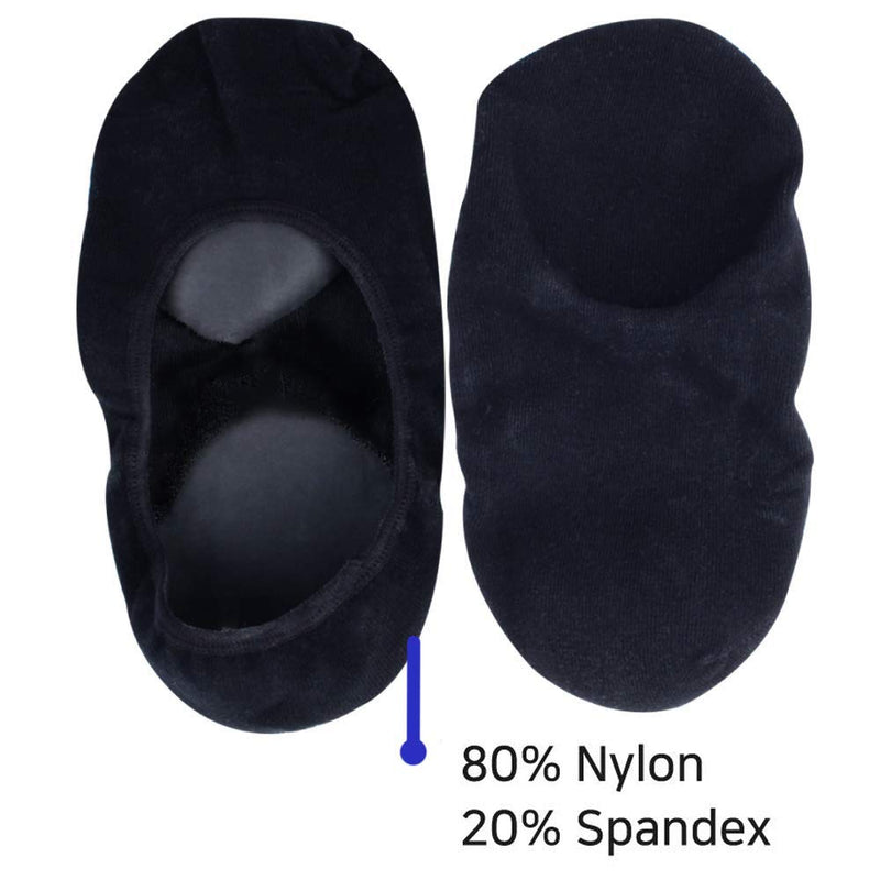 Gel No Shoe Socks – Therapeutic for Dry Cracked Feet – Relieve Heel Pain – Prevent Back Problems (Black color) Black color - BeesActive Australia