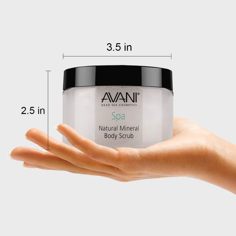 Avani Natural Mineral Body Scrub - Dead Sea Salt, Vitamin E, Jojoba, Sunflower, Sweet Almond - Exfoliating Formula for All Skin Types - Citrus/Vanilla Citrus & Vanilla - BeesActive Australia