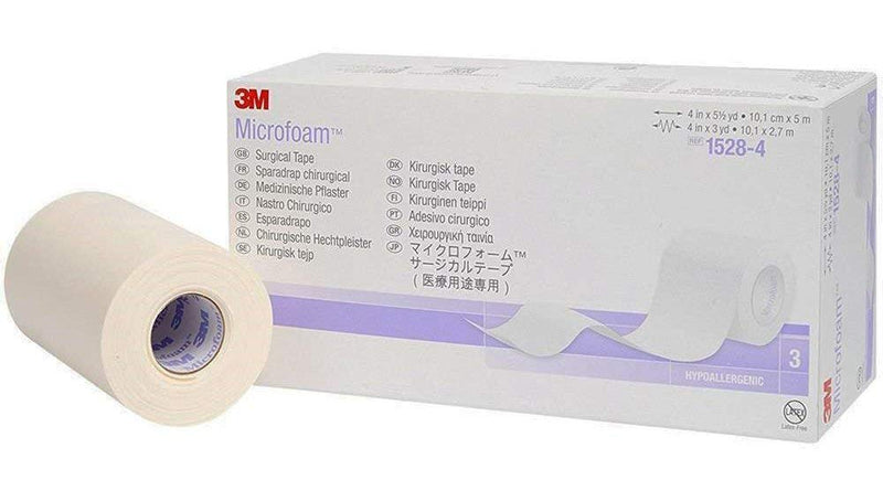 3M Microfoam Surgical Tape 4" x 5 1/2 yds 3M 15284 Single Roll - BeesActive Australia