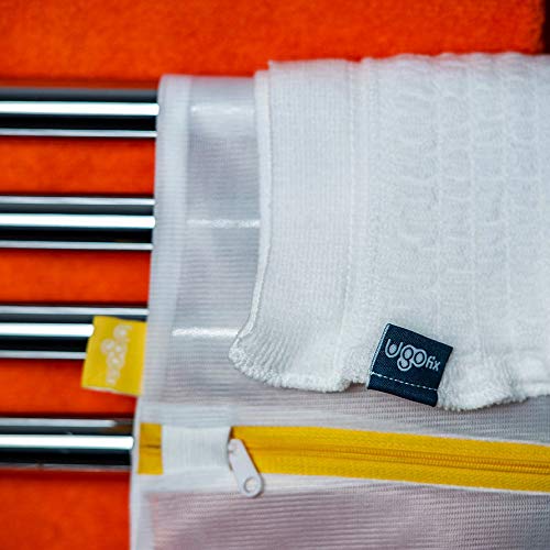 Ugo Fix Sleeve (x4) - Catheter Leg Bag Holder/Catheter Bag Cover, Strong and Durable Fibre Blends with External Seams, Washable and Reusable with Free Laundry Bag (Pack of 4) (Medium) Medium (Pack of 4) - BeesActive Australia