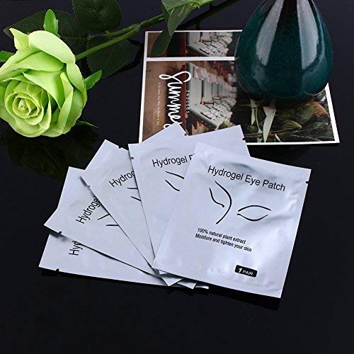 50Pairs Under Eye Gel Patches, Lint Free Under Eye Pads Hydrogel & Collagen Eye Moisture Mask for Eyelash Tinting & Lash Extension Makeup Beauty Tool for Pro Salon and Individual Use (silver) silver - BeesActive Australia