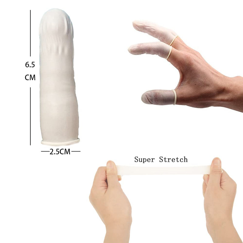 Finger Cots 100Pcs Latex Finger Covers Protect Finger Sleeves, Anti-Static and Waterproof 100 - BeesActive Australia