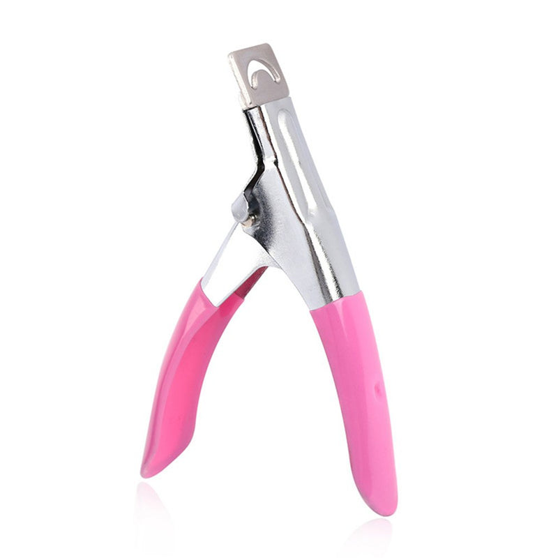 Frcolor Stainless Steel Nail Tip Clipper Acrylic Art Manicure U-shape Scissors Tips Cutter Trimmers - BeesActive Australia