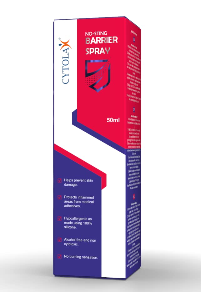 Cytolax No Sting Barrier Spray Film 50ml | 100% Silicone | 72hour protection | Alcohol Free | Transparent & Durable | Quick Drying - BeesActive Australia