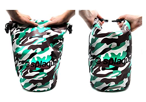 [AUSTRALIA] - Splaqua Waterproof Dry Bag for Boating, Water Sports and Hiking - Compression Sack Protects Equipment and Gear Camouflage 20 Liters 