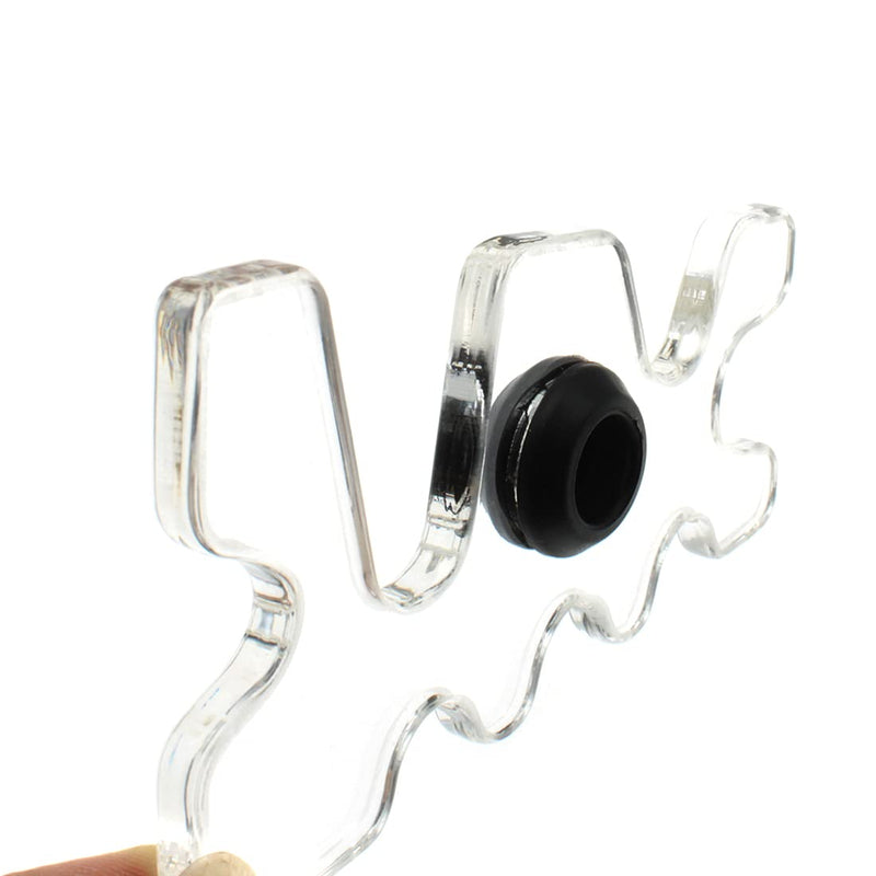 HAJXZH Clear Plastic Moosehead Pool Billiard Cue Bridge Head Pool Stick Holder Snooker/Nine Ball Club Billiard/Pool Cue Accessory 1 Pack - BeesActive Australia