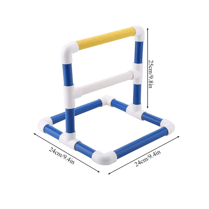 Parrot Training Stand Pet Bird Table Perch Stands PVC Bird Standing Platform Bird Shower Bath Stand Rack Standing Gym Training Grinding Toy Playstand Holder Scrub - BeesActive Australia