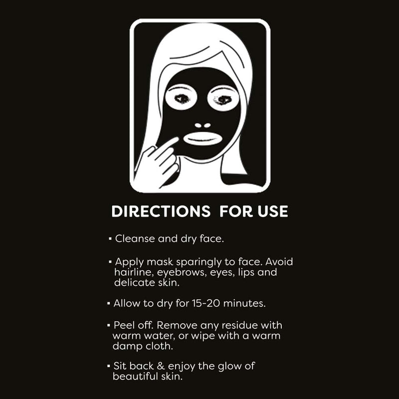 PORE Peel off Face Mask - Activated Bamboo Charcoal, Unisex, Blackhead Removal, Deep Cleansing Skin Care (80ml tube) - BeesActive Australia