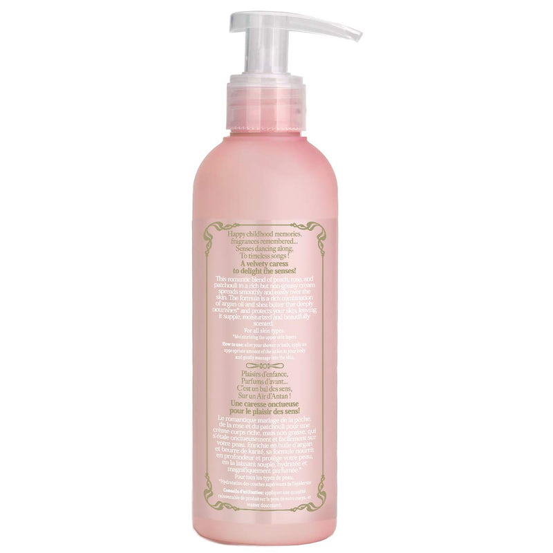 Premium ROSE French Vintage Body Lotion with Shea Butter and Argan Oil – Rose Petal, Peach and Patchouli Un Air d'Antan Exclusive Perfume – Moisturizing, Paraben-Free Formula – 6.8oz. - BeesActive Australia
