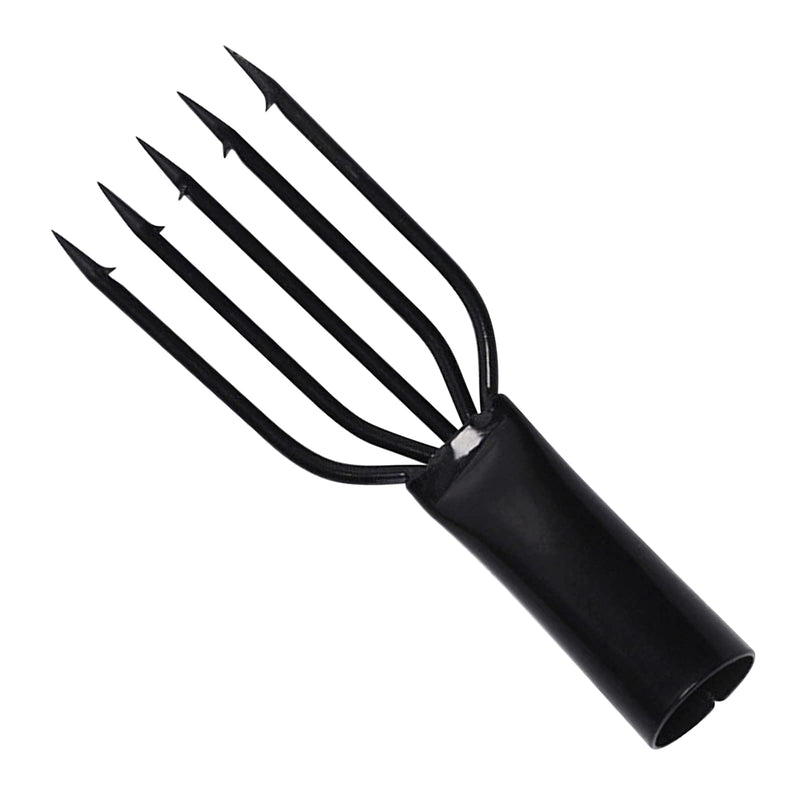 Qoyapow Fish Spear Frog Spear Fishing Harpoon Barbed Stainless Steel 5 Prong Tine Fishing Gaff 5 Prong Spearhead Fork Harpoon Fishing Gig Gaff Hook Screw for Hunting Fish Frog in Pond River Lake etc - BeesActive Australia