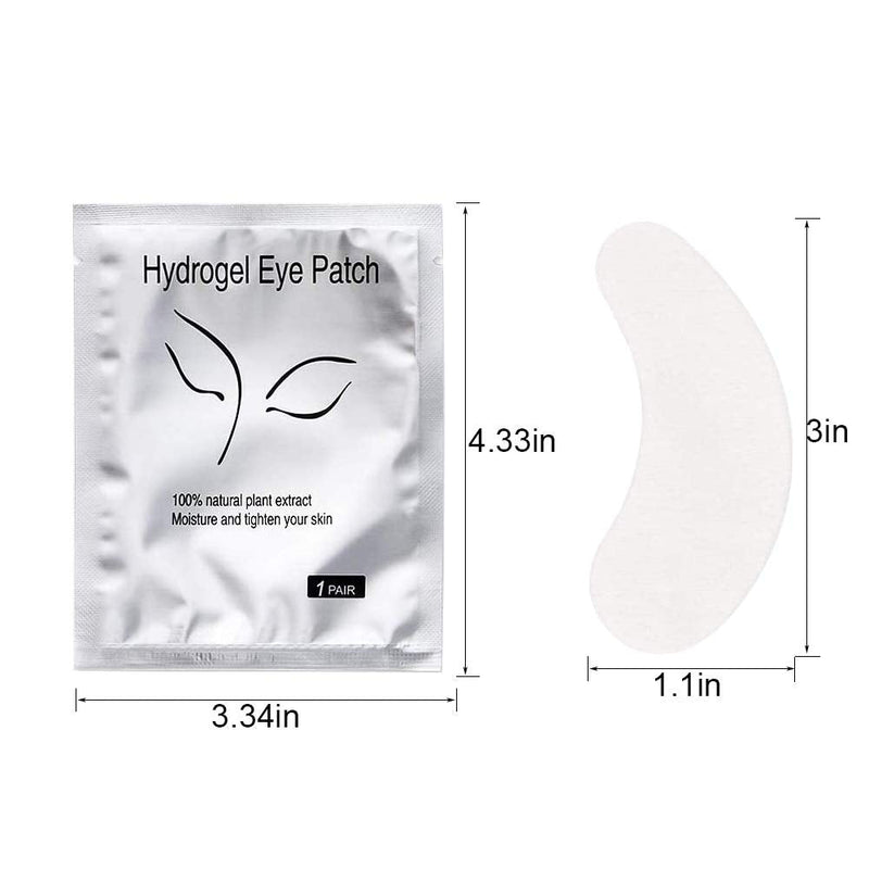 Eye Gel Pads, 100 Pairs Set Gel Eye Pads Eyelash Extension Pads Lash Gel Pads Under Eye Gel Patches,For Pro Salon and Individual Eyelash Extension - BeesActive Australia