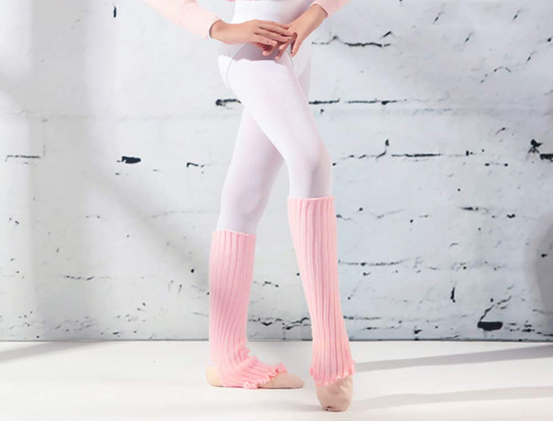 [AUSTRALIA] - DANCEYOU Girls' Ballet Leg Warmers Stretch Knitted Dance Stirrup Leg Warmer Socks 