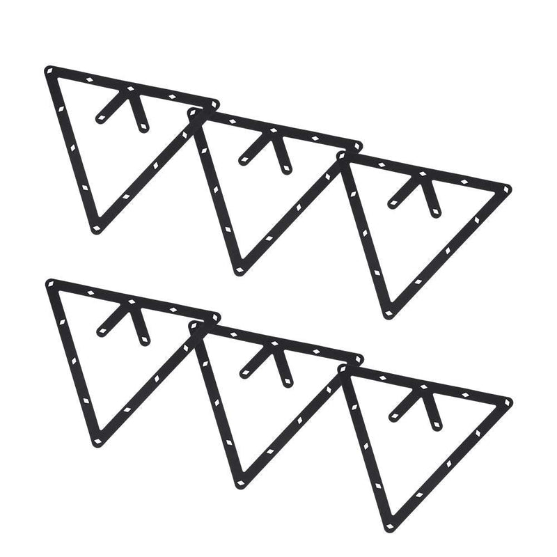 Fafeims 6Pcs/Set Billiard Ball Holder Sheet Triangle Billiard Table Positioning Rack Pool Table Rack for 8 9 10 Ball - BeesActive Australia