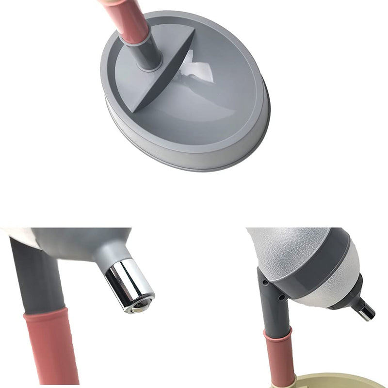 NACOCO Pet Standing Water Dispenser Cat Dog Standing Bowl with Detachable Pole Automatically Feeding Water Height Adjustable Grey - BeesActive Australia