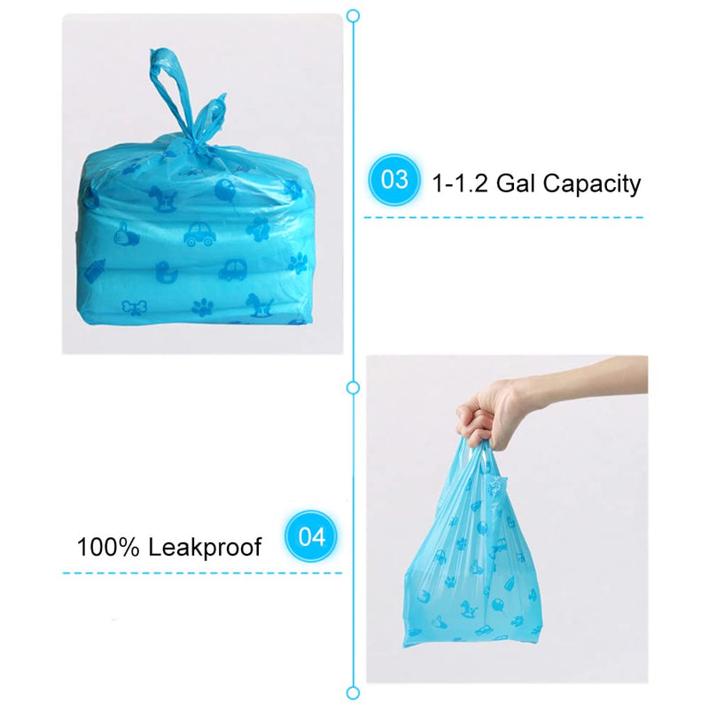 Mavere Odor Sealing Cat Litter Poop Clump Pick-Up Bags with Handles Scoop Tie Bags Dog Waste Bag, Leak Proof Pet Disposal, Unscented, 100 bags - BeesActive Australia