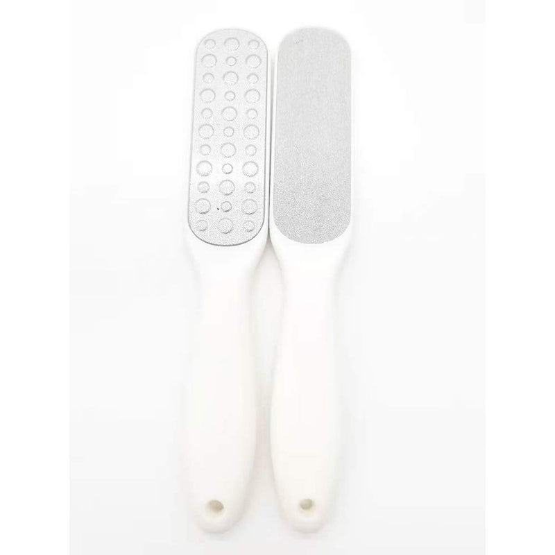Foot File Callus Remover, Colossal Foot Rasp Foot Scrubber, Professional Grade Stainless Steel Foot File to Remove Crusty and Dead Skin, Suitable for Wet and Dry Feet. (white) - BeesActive Australia