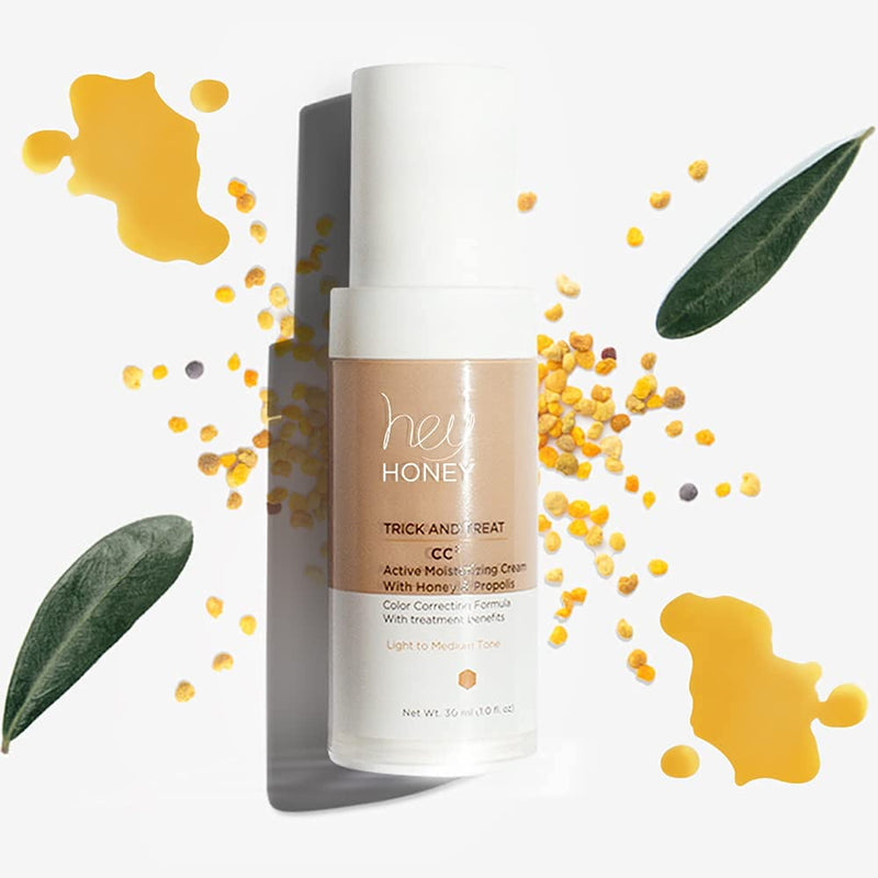 Hey Honey, Trick and Treat CC² Cream,Shortcut step for coverage and a complete active moisturizing benefits with anti-aging skincare.1 oz. 1 Fl Oz (Pack of 1) Deep Tan Tone - BeesActive Australia