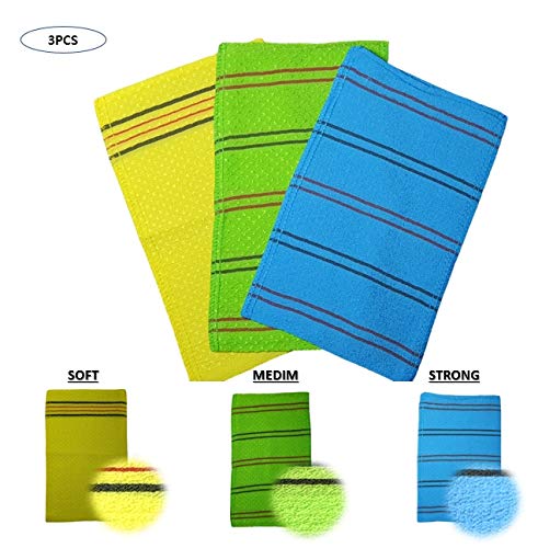 Exfoliating Premium Washcloths Big size Korean Scrub Packages for Skin Massage Spa, Italy towel - 3pcs - BeesActive Australia