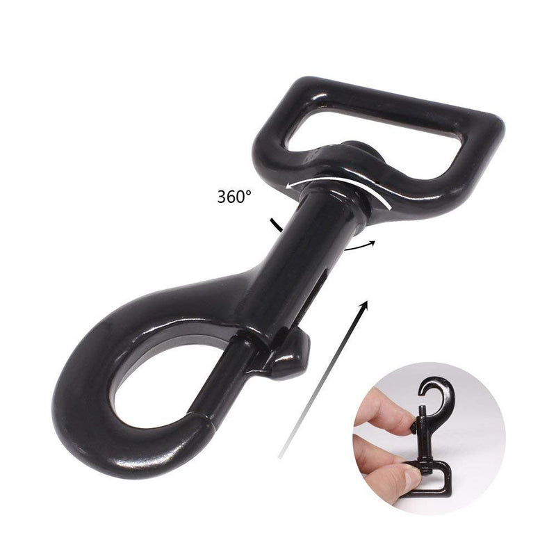 JEWOSTER Heavy Duty Dog Leash - 2 Handles by Padded Traffic Handle for Extra Control, 6foot Long - Perfect for Medium to Large Dogs 6 ft Black - BeesActive Australia