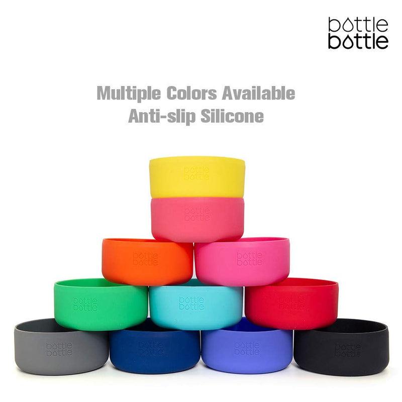 bottlebottle Protective Silicone Sleeve Fit 12-64oz for Hydro Sports,Simple Modern,Takeya,MIRA, Iron Flask and Other Brand Water Bottle, BPA Free Anti-Slip Bottom Sleeve Cover Flamingo Pink Fits 32 and 40 oz standard mouth Bottles - BeesActive Australia