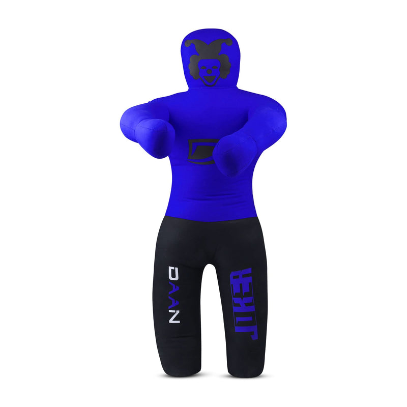 Daan Mma Grappling Dummy for Kids BJJ Wrestling Dummy Punching Bag MMA Brazilian Jiu Jitsu Children Judo Youth Throwing Boxing Dummy Dummies UNFILLED Blue / Black - BeesActive Australia