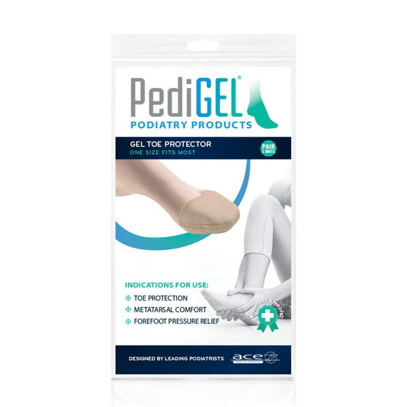 PediGel® - Medically Approved Polymer Gel Toe Protector Ideal for General Toe Protection & Comfort in Everyday Footwear - 2 Units - BeesActive Australia