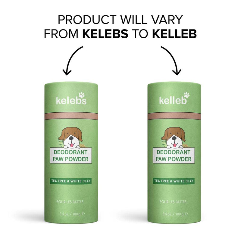 Kelebs Dog Natural Organic White Clay Powder Paw Cleaner, Tea Tree Oil Enzymes Odor Eliminator Deodorant, Prevent Paw Licking After Balm Use, Daily Remedies, Itchy Relief Allergies, Zero Plastic Vegan - BeesActive Australia