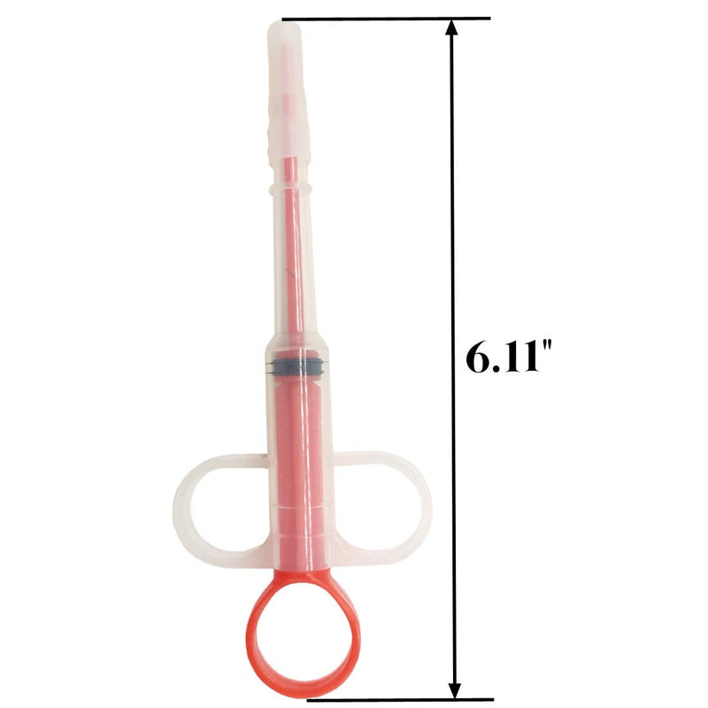 TIHOOD 2PCS Dogs and Cats Medicine Feeder Pet is Given Medicines Medical Feeding Tool Silicone Syringes Super Durable and Reusable Extremely Convenient Red - BeesActive Australia