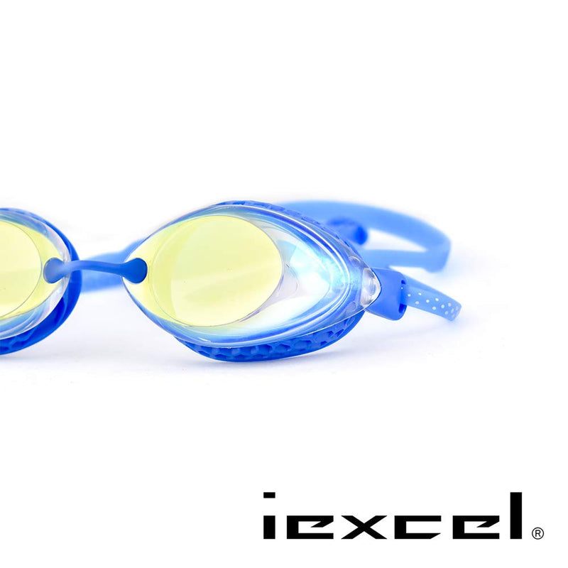 [AUSTRALIA] - LANE 4 iexcel Performance & Fitness Swim Goggle - Hydrodynamic Design, Anti-Fog UV Protection for Adults Men Women VX-940 -5.0 