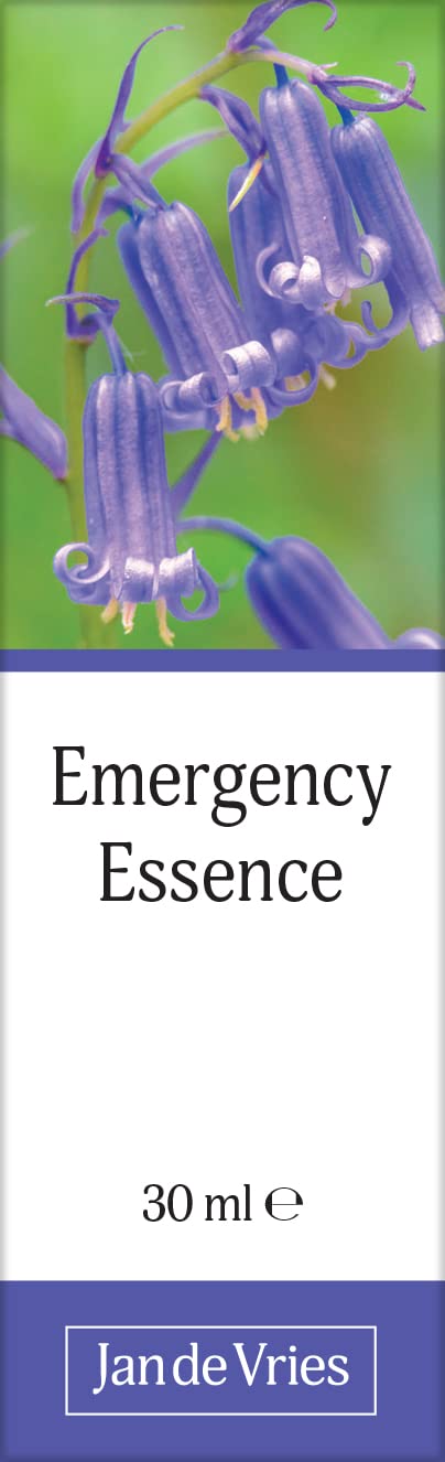 Jan De Vries Emergency Essence | Calm & Steady the Emotions | Contains Star of Bethlehem, Bluebell & Yarrow | 30ml 30 ml (Pack of 1) - BeesActive Australia