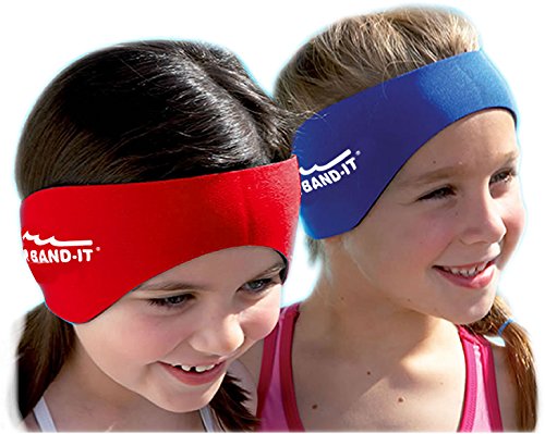Ear Band-It Swimming Headband - Invented by Physician - Hold Ear Plugs in - The Original Swimmer's Headband - Doctor Recommended - Secure Earplugs Small (ages 3mo to 1yr) Purple - BeesActive Australia