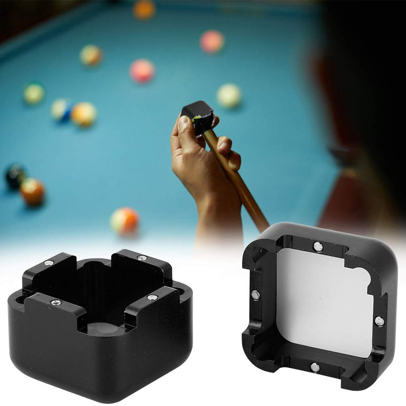 [AUSTRALIA] - Aluminum Portable Mini Magnetic Pool Chalk Holder Billiard Chalk Holder for Billiard Cue Snooker Accessory Black 