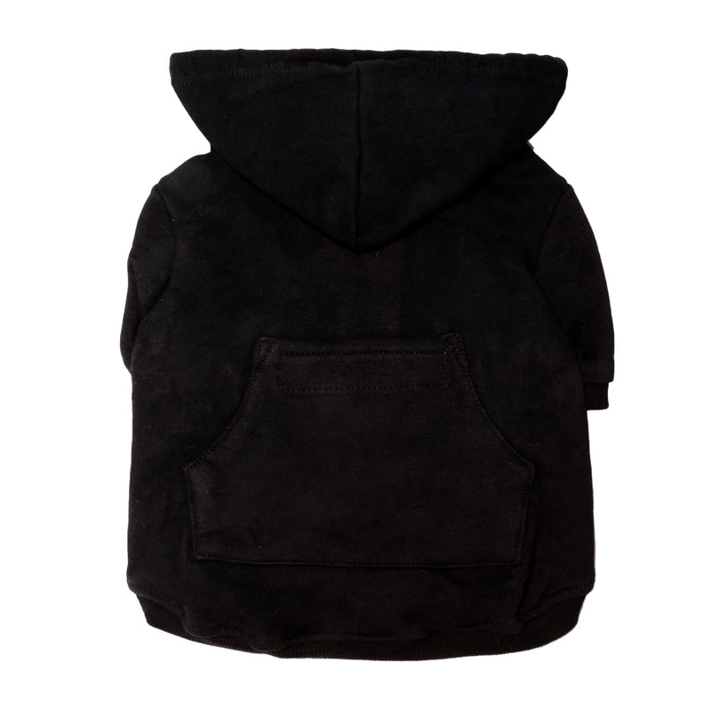 Adventure Zip Up Black Dog Hoodie with Hook & Loop Pockets and Adjustable Drawstring Hood - XXS to XXL Available - Comfortable & Versatile Dog Hoodies XL - BeesActive Australia